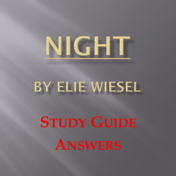 Night by elie wiesel questions and answers pdf