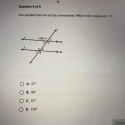 Two parallel lines cut by a transversal worksheet